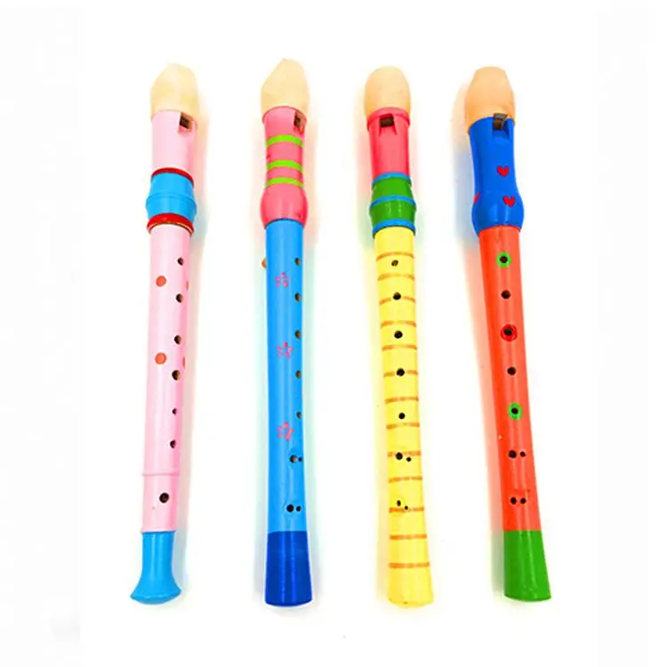 Musik pädagogisches Spielzeug Holzblockflöte Flöte aus Holz für Kinder 