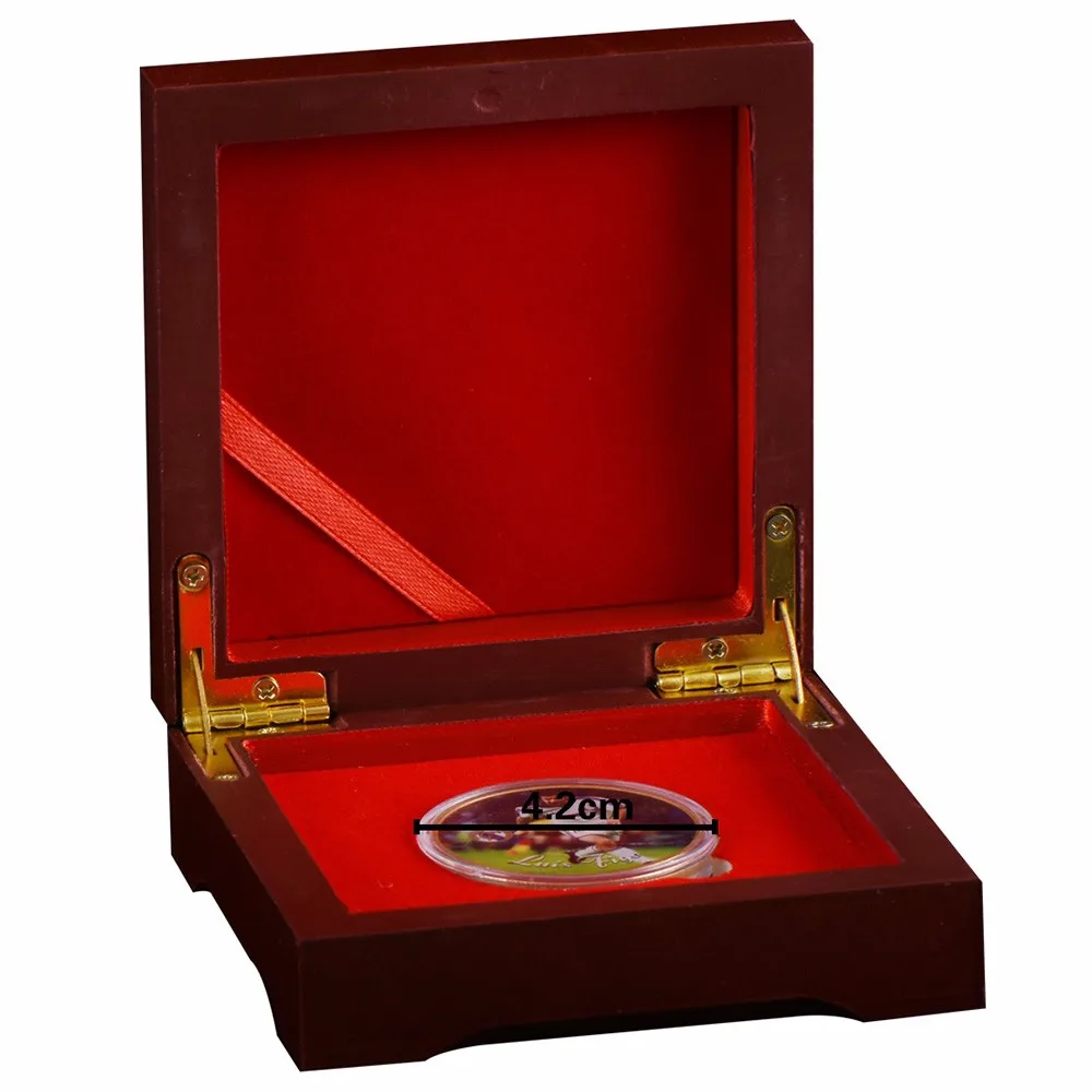 New Products Wooden Coin Display Box High Quality Luxury Design Antique