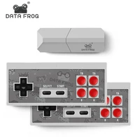 

DATA FROG wholesale retro video game consoles from China 2.4G mini Wireless video game players built in 600pcs 8 bit games
