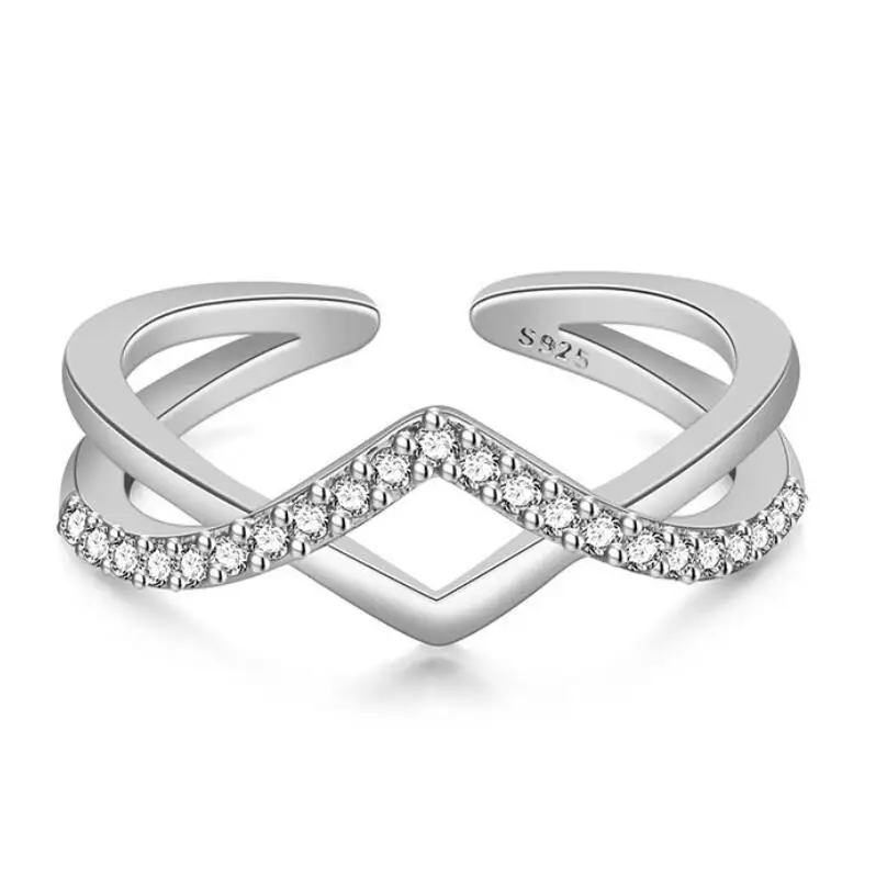 

Fashion simple Japanese and Korean style opening short female ring