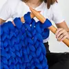 Super Chunky Merino Wool Braided Knit Blanket Throw
