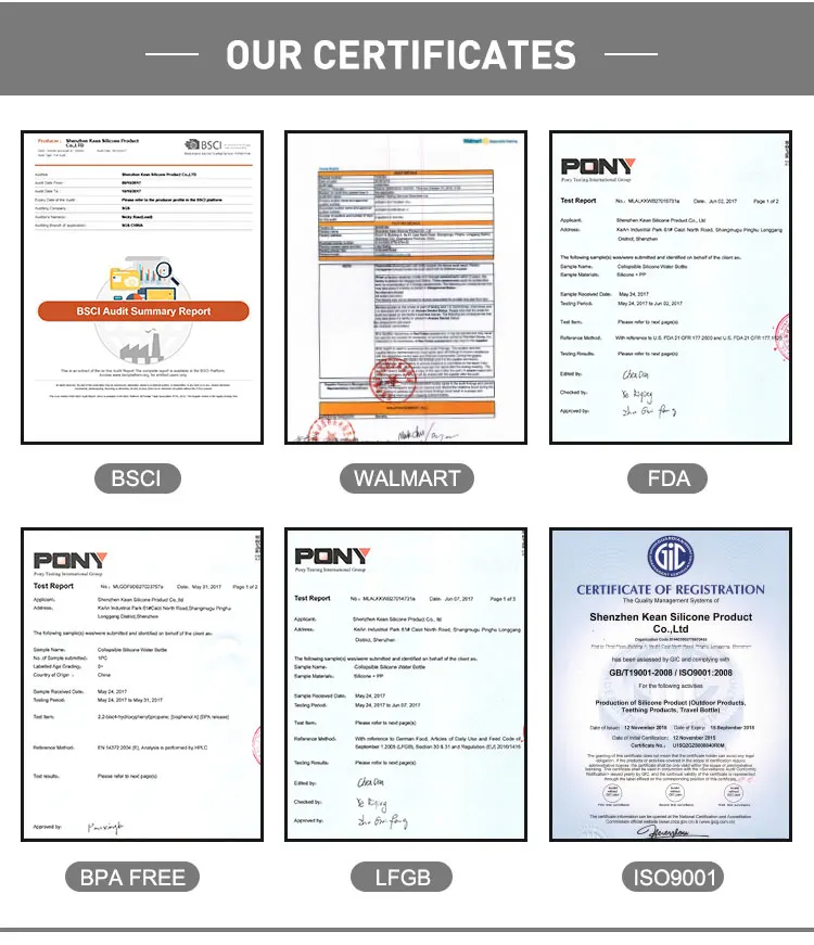 kean silicone certification