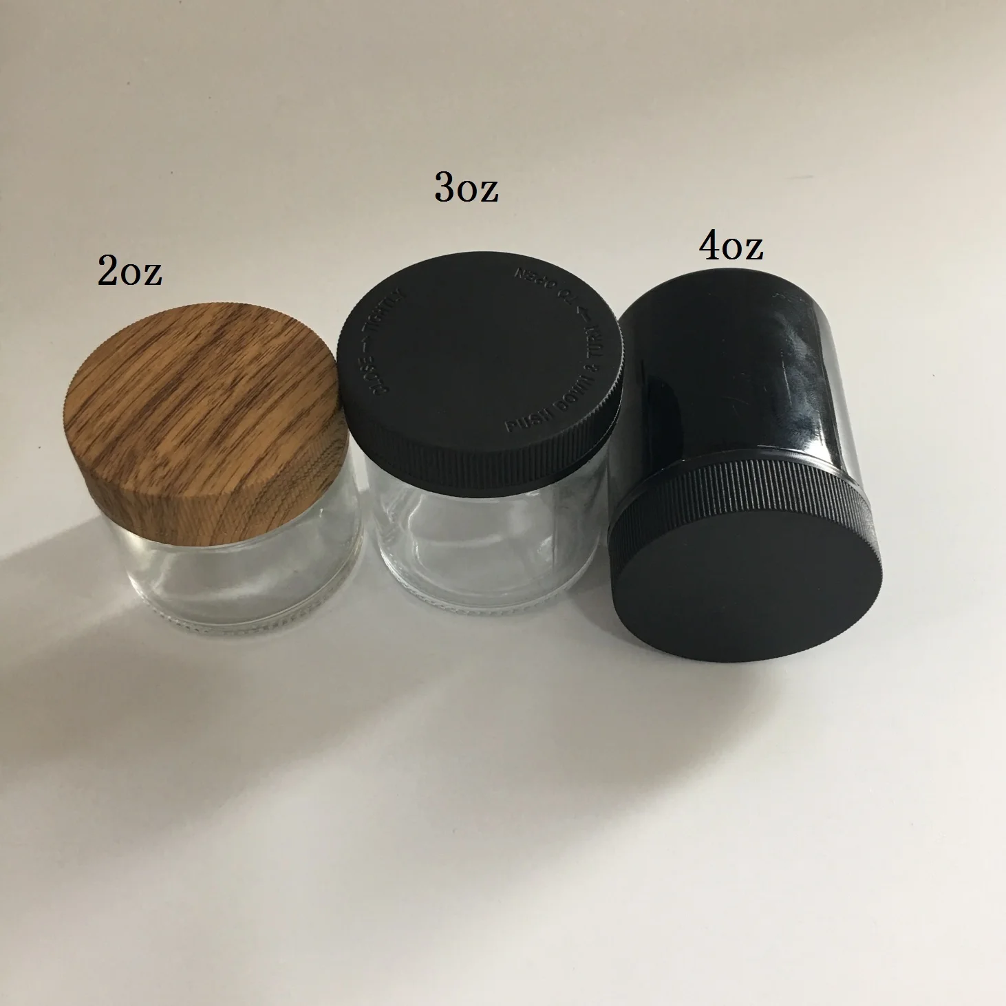 Uv Black Glass Jar Smell Proof Air Tight Child Resistant Glass Jar With