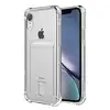 Transparent Jelly TPU Card Pocket Case Back Cover for iPhone 6 6s 7 8 Plus X XS XR 11 Pro Max Credit Card Holder Phone Case