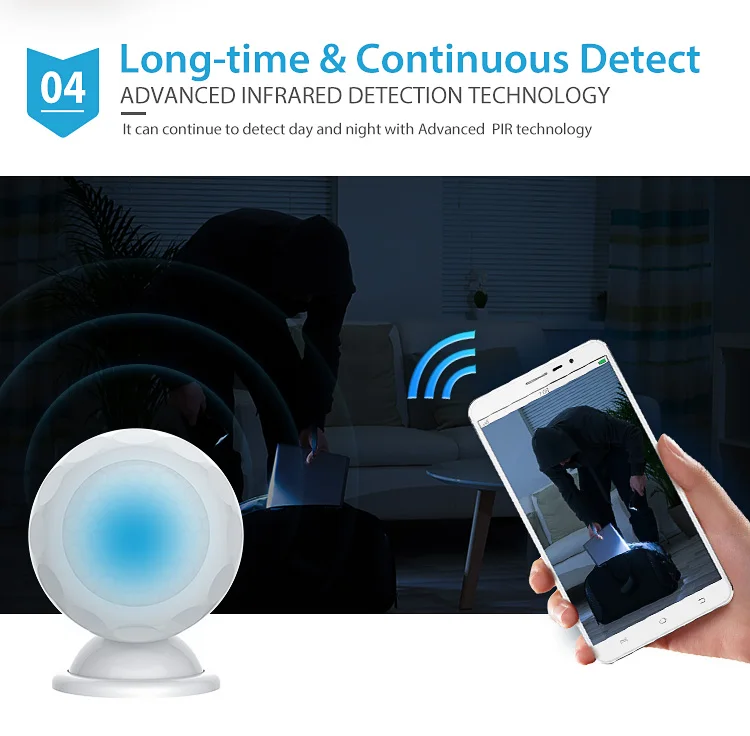 Multi Sensor Motion Light Mesaure And Temperature Iot Motion Sensor