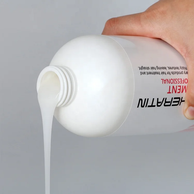 

1000ml brazilian keratin hair straightener treatment kit without formaldehyde, White