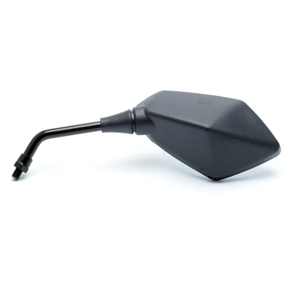 Under Bar Motorcycle Handlebar Mirrors,Mirror Height 95mm Arm Length 103mm,Black Handlebar