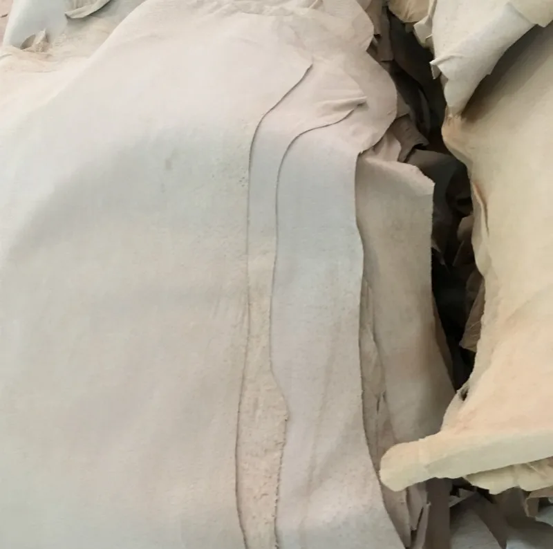 
Beige color pig split leather for shoes lining insole bags gloves etc 