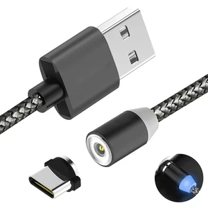 Round Magnetic USB C Charger Cable Android