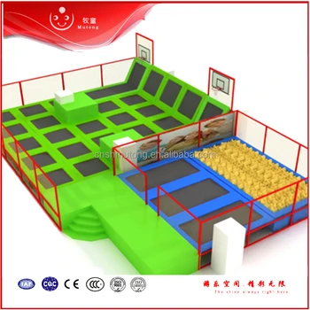Professional Manufacturer According To Your Room Size Indoor Trampoline Park With Foam Pit Dodge Ball Basketball Hoop Buy Professional Design