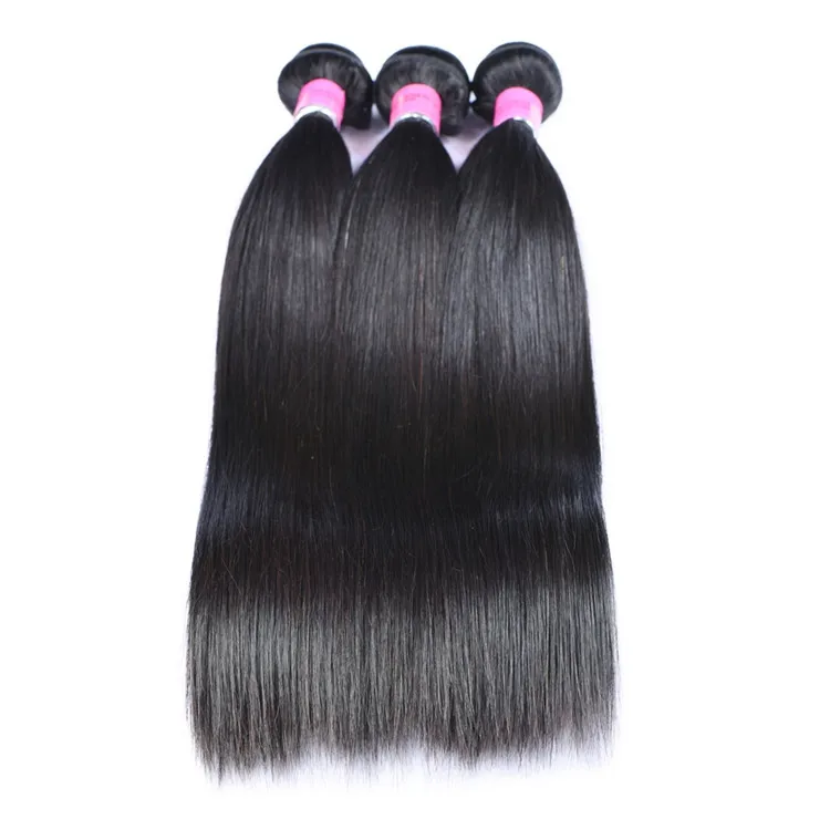 

Xuchang Factory Wholesale Unprocessed Black Raw Virgin Remy Indian Temple Hair Products
