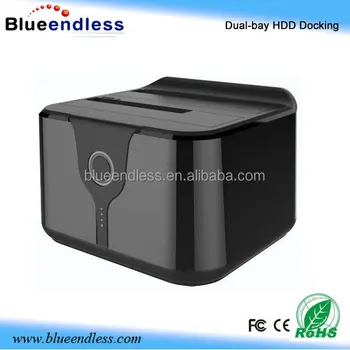 Blueendless Dual Bay Hdd Dock 2 5" &3 5" Sata All In e Blueendless dual bay hdd dock 2