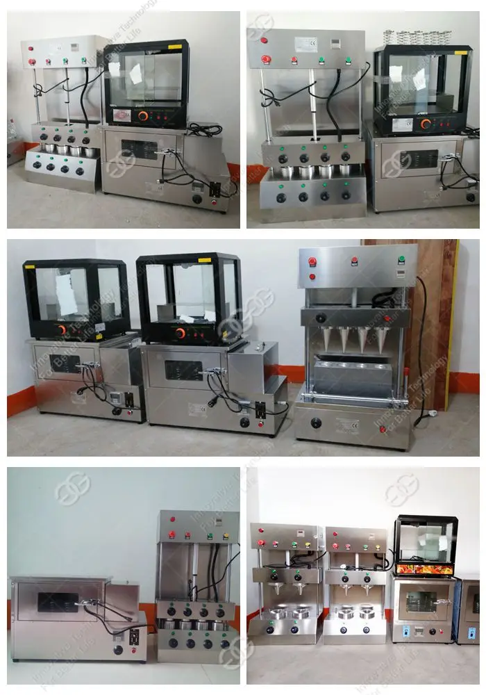 Hot Sale Wafer Cone Maker Kono Pizza Cono Forming Making Molding Machine Pizza Cone Equipment