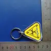 High Quality photo insert triangle shape acrylic keychain