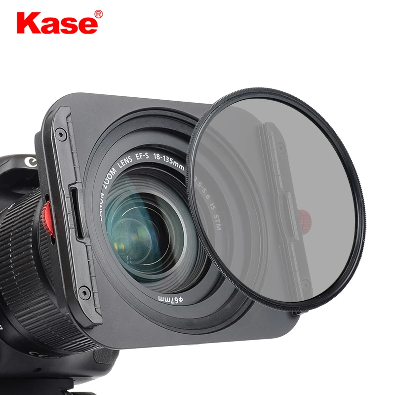 

Kase 100mm Square Filter System Holder Kit with Magnetic CPL/ Polarizer Filter Light Weight Easy installation, Black