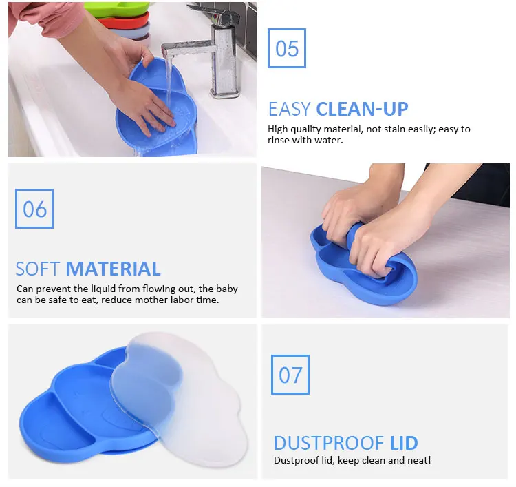 silicone baby plate