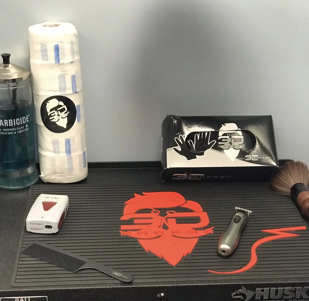 Oem Odm Brand Promotion Decorative Custom Rubber Barber Mat Buy