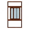 best quality wanjia aluminium sliding windows with grids/grilles/decoration bar