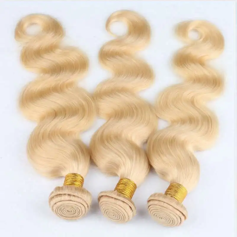 

2018 New Product 10A Top Quality 100% Virgin Human Hair Bundle #613 Blond Color Brazilian Remy Human Hair Bundle