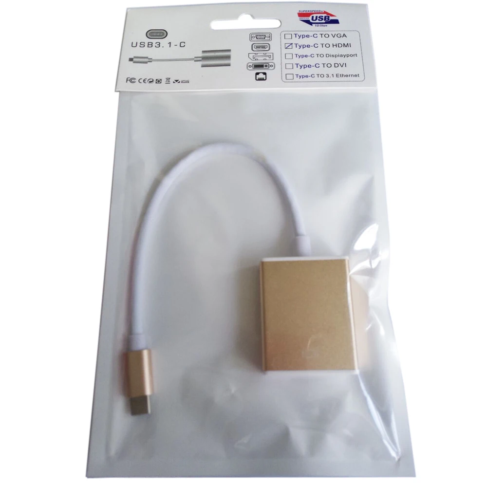 Aluminum Alloy Usbc To Vga Cable Adapter Type C To Vga 1080p Buy Type C To Vga,Usbc To Vga