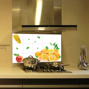 3023 Fruitslégumes Modèle Tuile Anti Huile Cuisine Autocollant
