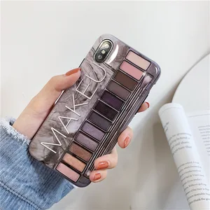 iPhone X XR XS Clear Makeup Eye Shadow Phone Case