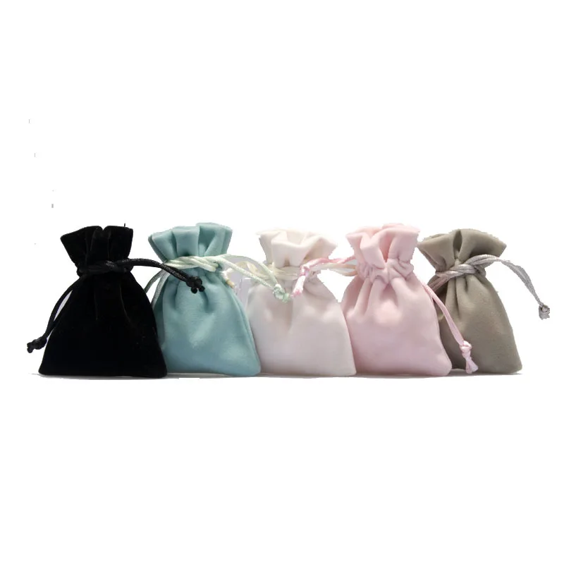 

wholesale custom small drawstring velvet jewelry pouch, Cmyk or pantone color