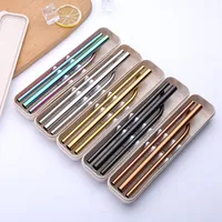 

FDA approved metal stainless steel straw set with case