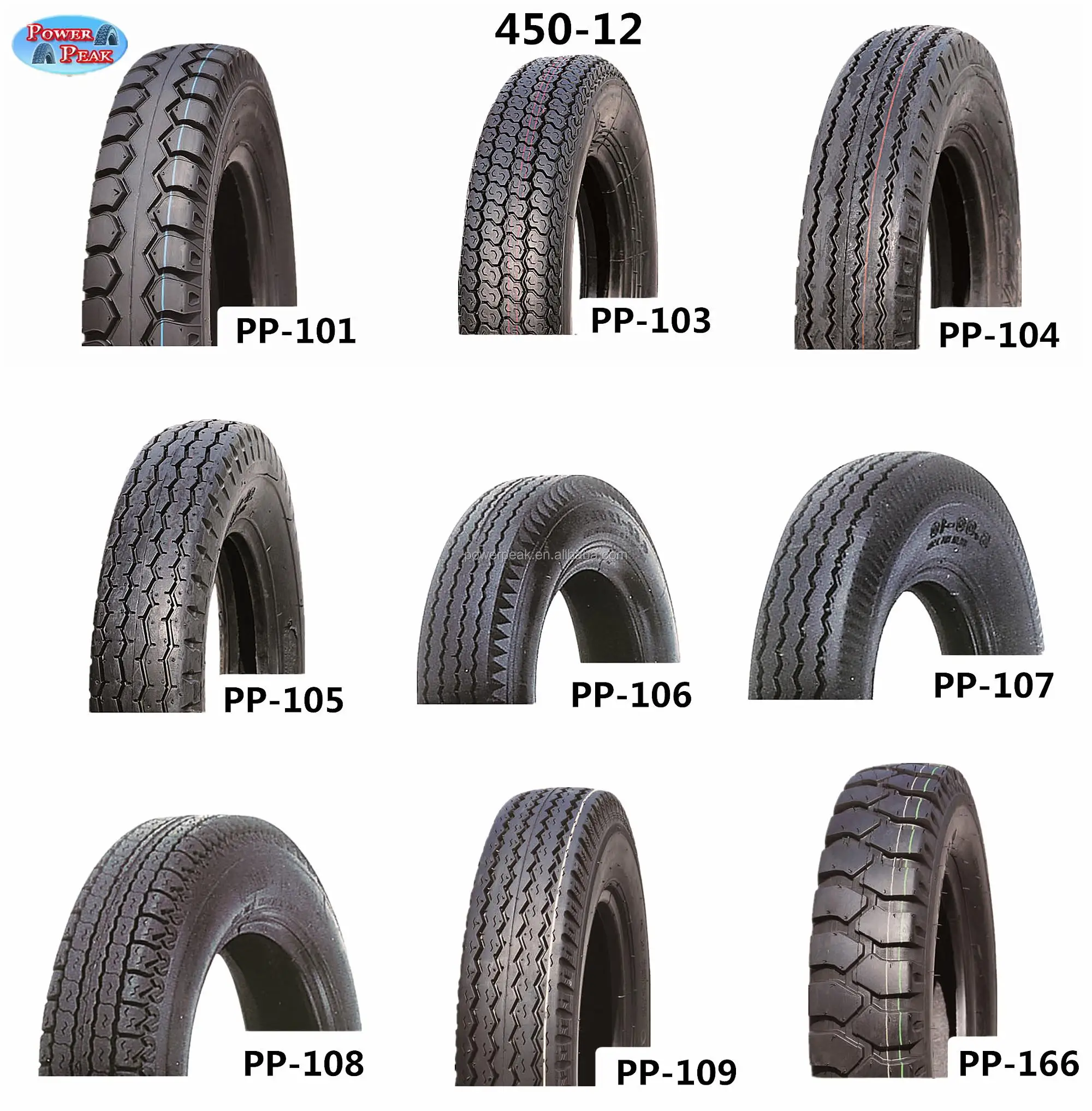 Tricycle Tire 4.008 Bajaj Three Wheeler Tyres 4.5012 4.5014 4.5016