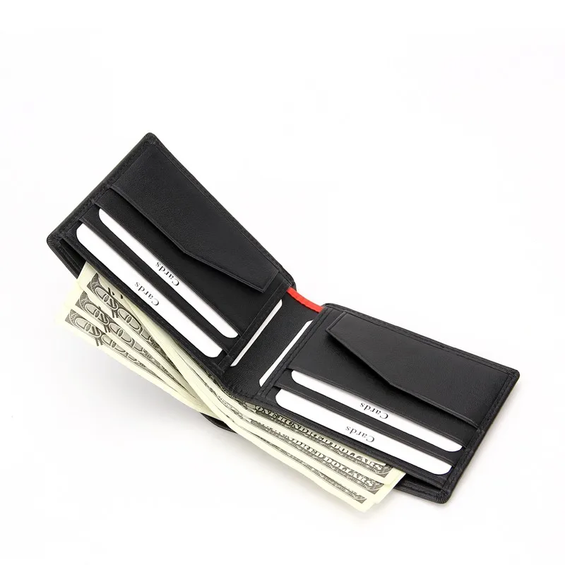 Bifold Wallet With Double Bill Compartment Rfid Blocking Men's Human