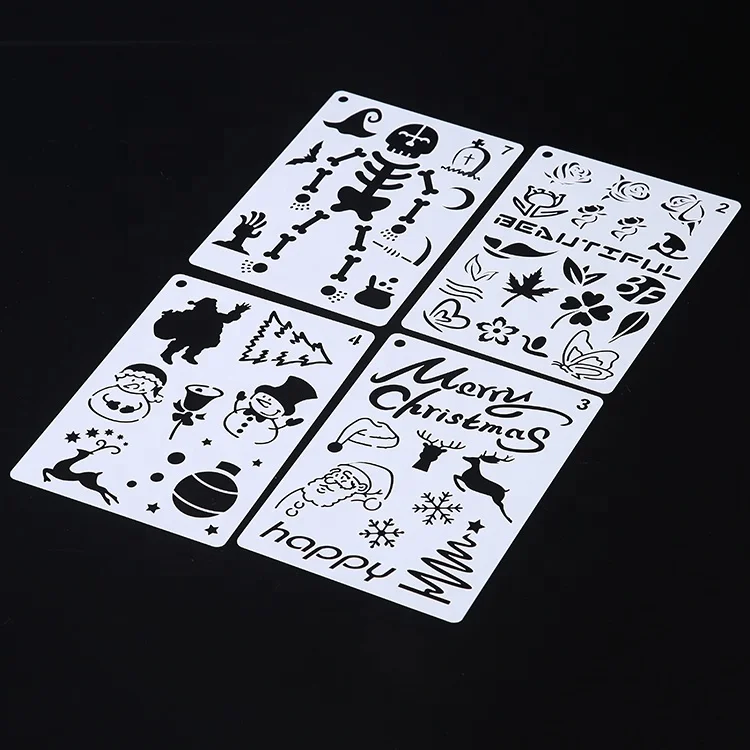 
Plastic draw stencil for DIY Scrapbooking Decorative Embossing Plastic Templates Drawing Sheets 