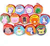 Chinese Zodiac baby hand castanetsbell wooden musical instrument educational toy kids preschool excise creativity developing