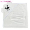 whoselase bamboo fiber baby hooded bath towel and washcloth sets