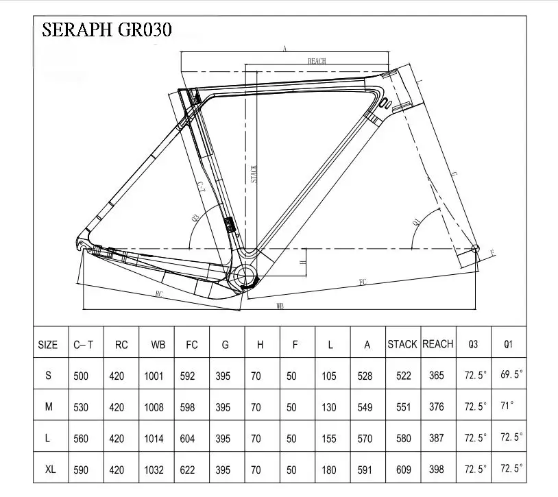 Best Carbon fiber bicycle frame GR030 flat mount disc brake  frames accept custom design paint 0