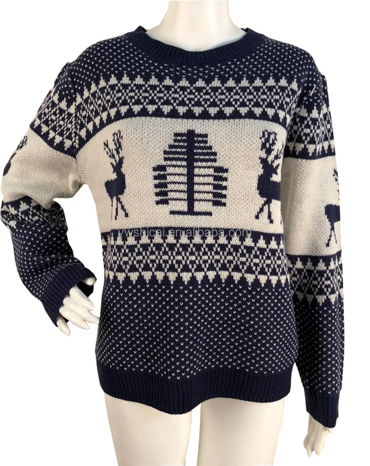 

Christmas Knitted Sweater for Women Knitted Sweater Pullover, 4 colors
