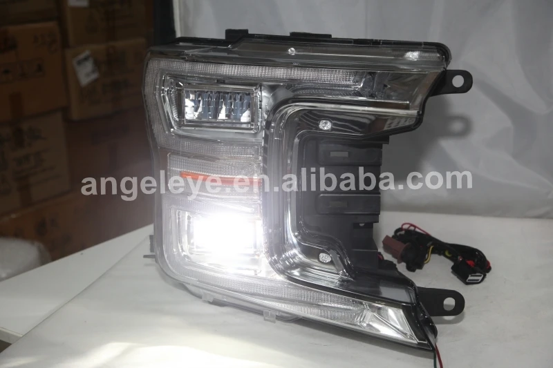 New Arrival led Headlight For FORD for Raptor F150 2015-2017 YZ Flowing Tuning light