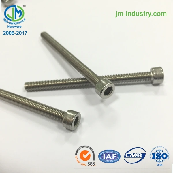 
1inch unc stainless steel SS304 hex socket round head cap screws 