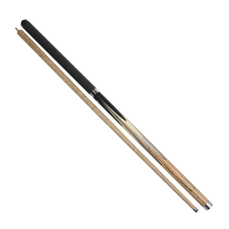 57” 2-Piece Center Split Pool Cue Set With Soft Case, Triangle Chalk & Tips – Snooker Cue Bundle