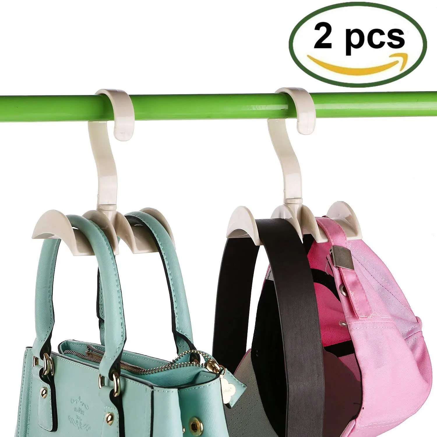Ties Scarfs Necklaces Shopline Belt Hanger with 12 Hooks Great Organizational Tool Closet Accessories Organizer for Belts