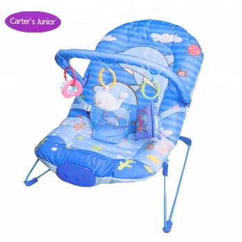 newborn in swing chair