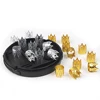 AliLeader Wholesale Metal Crown Dreadlock Beads For Dreadlocks Hair Rings Braiding Hole