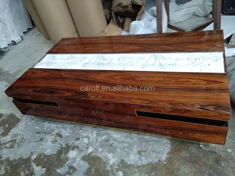 Factory manufacturer custom luxury coffee table with marble top