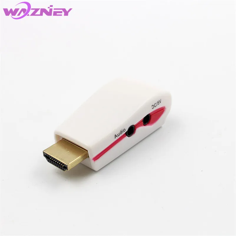 1080P HDMI to VGA Converter Lead with Audio and power Output Cable HDMI Female to VGA Male Converter Lead - ANKUX.COM