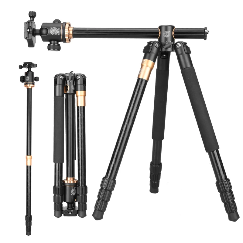 Q999H camera tripod with monopod and ball head tripod kit for dslr