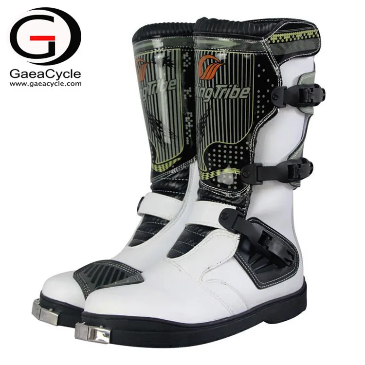 

Anti-slip Waterproof Motorbike Riding Shoes Men Motorcycle Racing Boots, Black;white;red