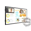 Wide screen 86 inch wall mount digital media advertising display LCD indoor multimedia touch screen player