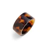 Custom Fashion Tortoise Shell Jewelry Acrylic Cellulose Acetate Tortoiseshell Ring