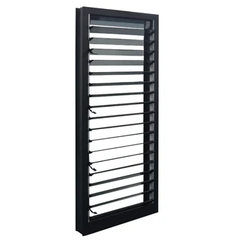 Aluminium Jalousie Windows With Single Tempered Glass - Buy Jalousie ...