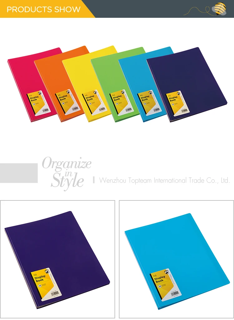 A4 Size 20/40/60 Pockets Display Book File Folder Presentation Display Book Clear Book Buy