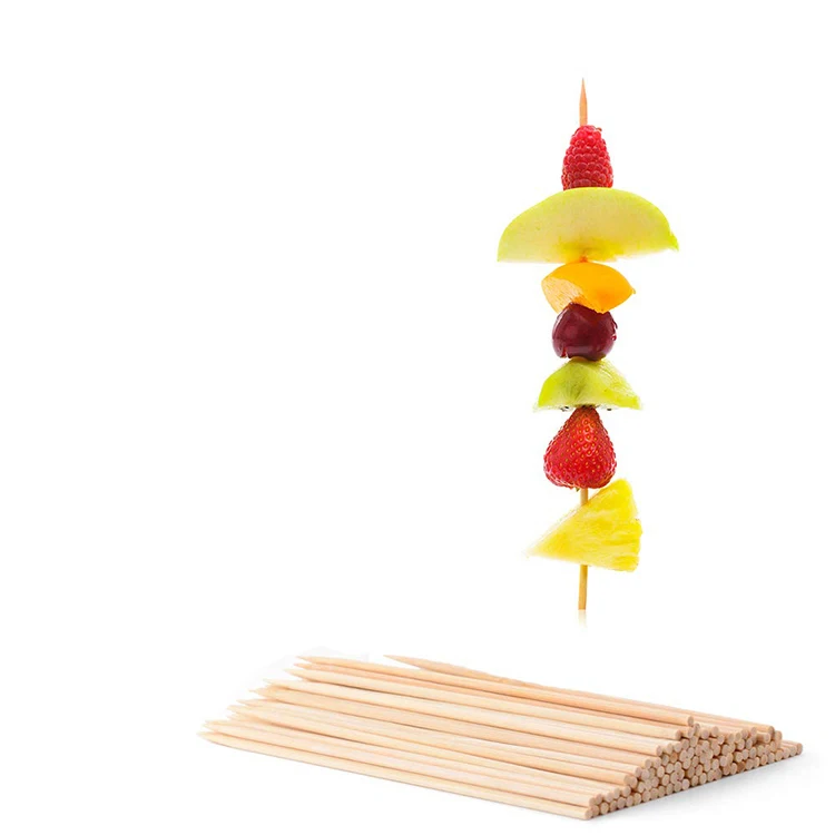 Factory Direct High Quality Hot Dog Bamboo Blunt Point Skewer